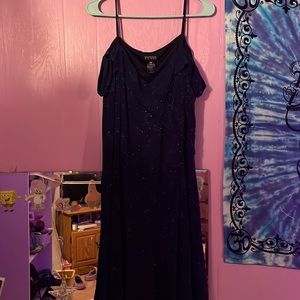 Enfocus Women dark blue sparkly dress Size 18 W